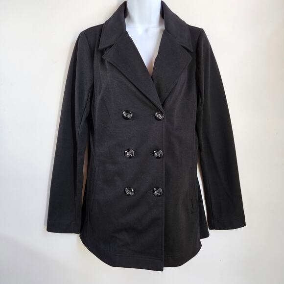 41 Hawthorn Black Button Front Blazer Size S Professional Career Office - Picture 1 of 14